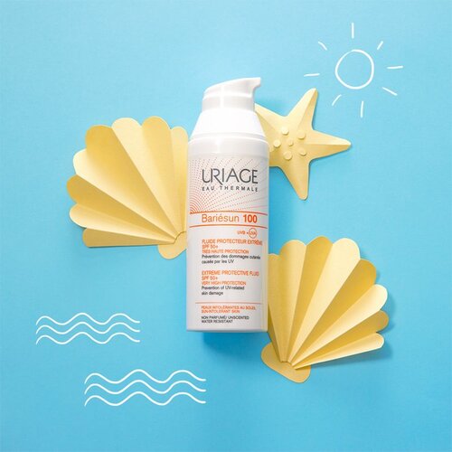 Uriage Bari&amp;eacute;sun 100 Extreme Protective Fluid SPF 50+ za&amp;scaron;čitni fluid za zelo občutljivo in netolerantno kožo SPF 50+ 50 ml Slike