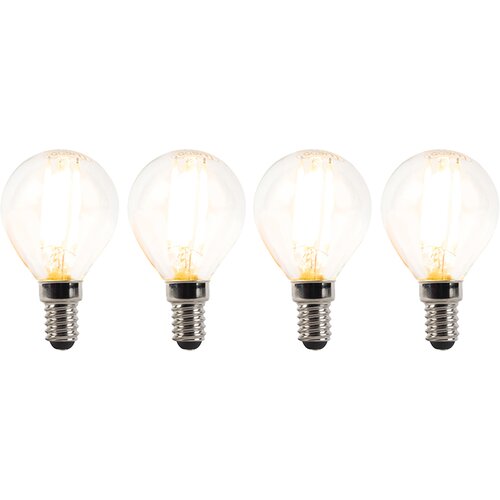 LUEDD Set 4 E14 zatemnjenih LED sijalk P45 prozorna 3W 250 lm 2700K Cene