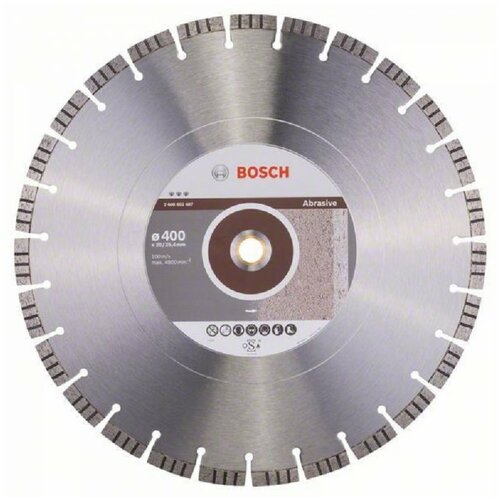 Bosch dijamantska rezna ploča best for abrasive 2608602687, 400 x 20,00+25,40 x 3,2 x 12 mm Cene