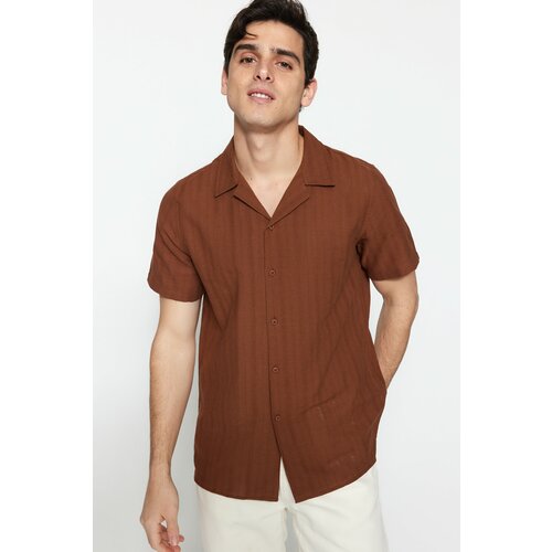 Trendyol Shirt - Brown - Regular fit Cene