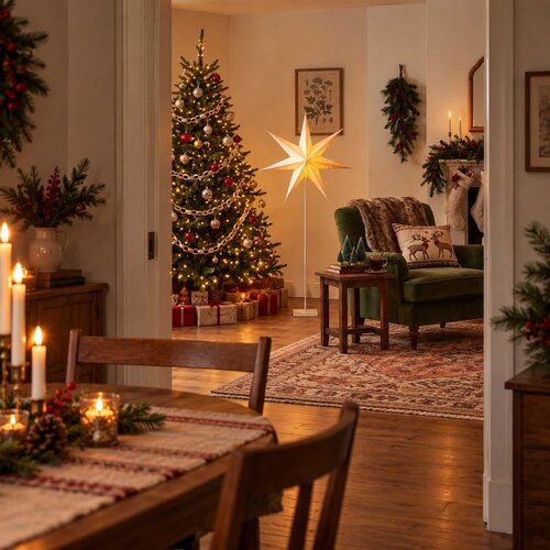 Brilagi LED božićna dekoracija LED/3xAA 60 cm zvezda Slike