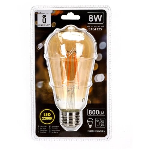 Aigostar led sijalica ST64 E27/8W/230V 2200K Slike