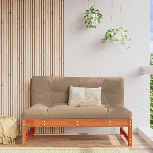 3 Komad Sekcionalna sofa Čvrsto borovo drvo Vosak Smeđa - Vosak smeđa bor srednja sofa Cijene