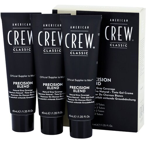 American Crew Classic Precision Blend barva za lase za sive lase odtenek 7-8 Light 3x40 ml Slike