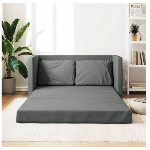 vidaXL talni raztegljiv kavč 2 v 1 temno siv 112x174x55 cm b Cene