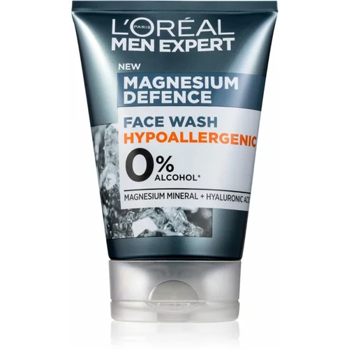 L´Oréal Paris Men Expert Magnesium Defence gel za umivanje obraza za moške 100 ml