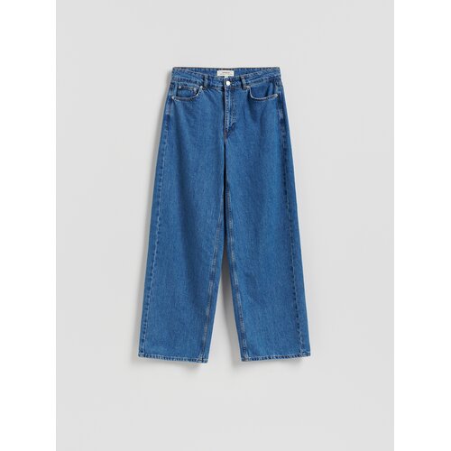 Reserved Wide leg traperice - plava Cijene