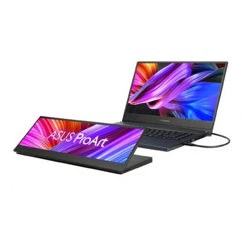 Asus Monitor ProArt PA147CDV 35,6 cm (14''), 1920x550 (FHD), sRGB 10-Point Touch Adobe compatible IPS 32:9 anti-reflective Typ-C USB HDMI Cene