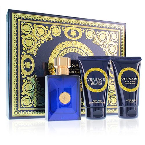 Versace Dylan Blue Pour Homme eau de toilette for men 50 ml + sprchov&amp;yacute; gel 50 ml + balz&amp;aacute;m po holen&amp;iacute; 50 ml gift set Slike