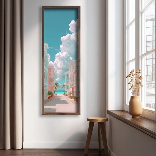WALLXPERT LAC043-150 Multicolor Decorative Framed MDF Painting Cene