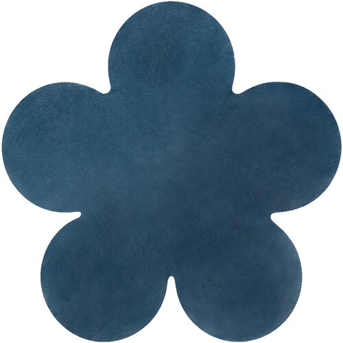 RugsX Preproge Sodobna pralna preproga SHAPE 3106 Cvet shaggy 80x80 cm Modra Cene
