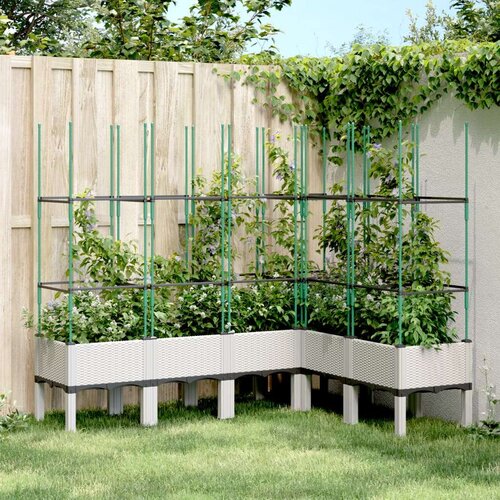  Vrtna sadilica s re&scaron;etkom bijela 160 x 120 x 142 5 cm PP Cijene