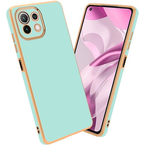 Cadorabo Ohi&scaron;je, združljiv s Xiaomi v sijajni metini zeleni barvi - Zlato - za&scaron;čitno prevleko iz fleksibilnega silikona TPU in z za&scaron;čito pred kamero, (20595192) Cene