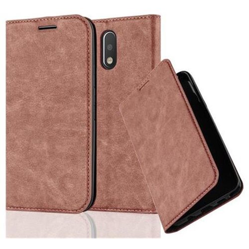 Cadorabo Motorola MOTO G4/G4 PLUS v kapučino rjava - Zaščitni ovitek z magnetnim zapiranjem, stoječo funkcijo in režo za kartice, (20550362) Cene