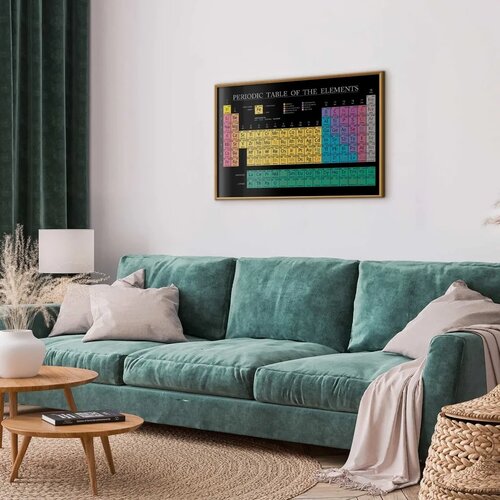  Plakat - Mendeleev\'s Table 42x29.7 Zlatni okvir Cijene