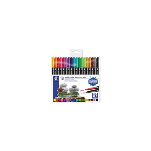 Staedtler Flomasteri Design Journey Permanent, obostrani, 18 komada Slike