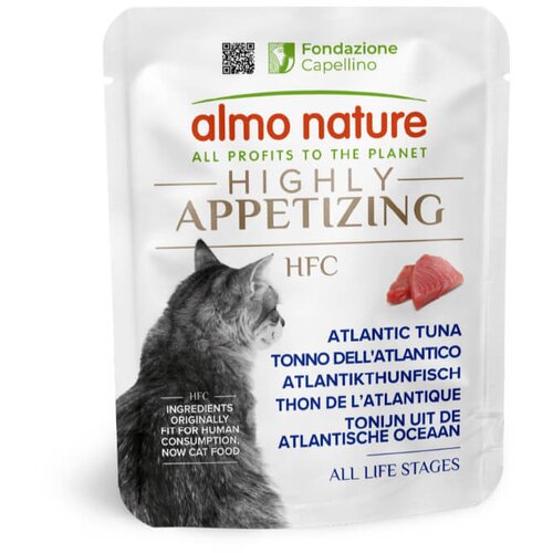 Almo Nature HFC Highly Appetizing file v juhi, vrečka - atlantska tuna - 50 g 24 x 50 g Cene