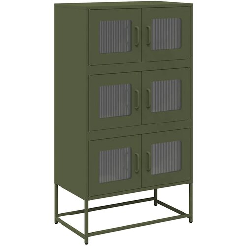 Maison Chic Komoda - Predalnik Olive Green 68x39x123 cm Jeklo, (21716983) Slike