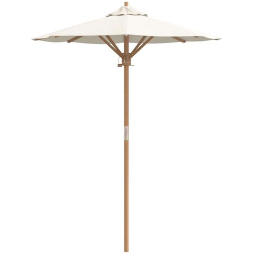 VidaXL Vanjski suncobrani Krem bijela Drvo 150 x 150 x 210 cm Prijenosno Slike