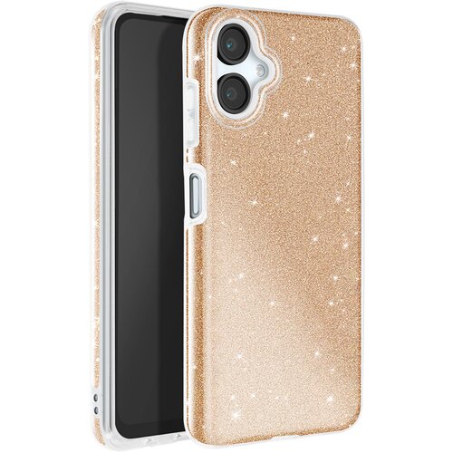 AVIZAR Ohi&scaron;je z ble&scaron;čicami za Samsung Galaxy A06 Odporen na udarce Glitter, Zlata, (5000016484) Cene