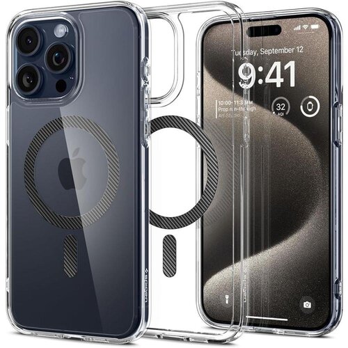 Spigen Ovitek Ultra Hybrid Mag z MagSafe za iPhone 15 Pro Max, siv, (21521874) Cene