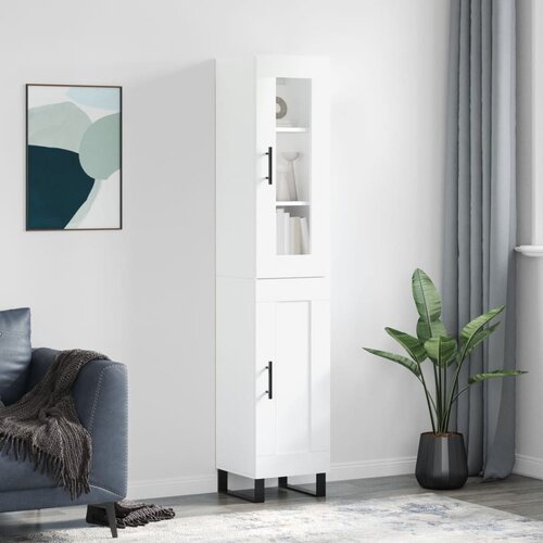 vidaXL Visoka komoda bijeli 34 5x34x180 cm od konstruiranog drva Cijene