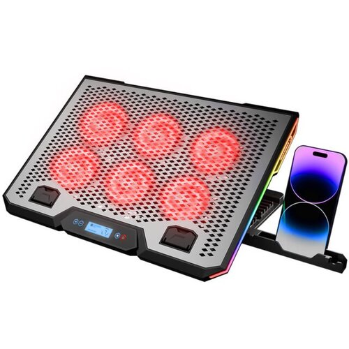  Postolje za notebook gaming Rampage BLIZZARD R7 6 FAN LCD SCREEN 2 USB SOCKET 13&rdquo;-15.6&rdquo; Notebook Cool Stand, 42032 Cijene