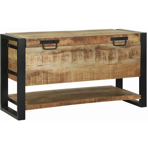  Kutija za spremanje Smeđa 80 x 35 x 45 cm Čvrsto drvo manga Slike