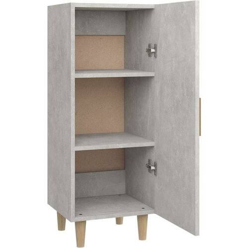  Komoda siva boja betona 34 5x34x90 cm od konstruiranog drvo Slike