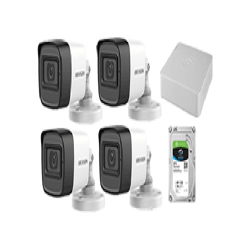 Hikvision komplet 4kam 2mpx Slike