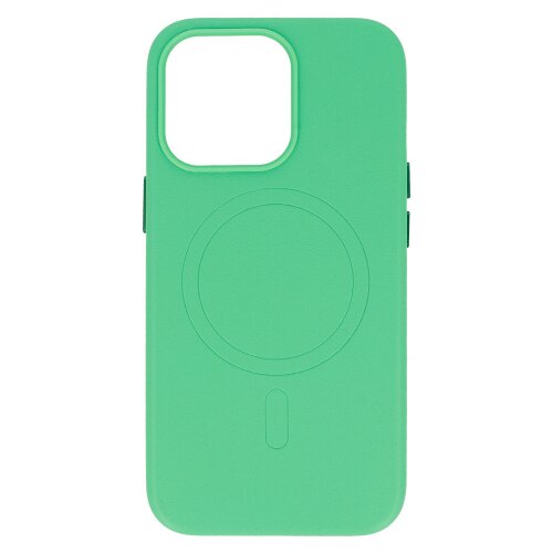 Onasi usnjen silikonski ovitek MagSafe za iPhone 14 Pro Max - mint Cene
