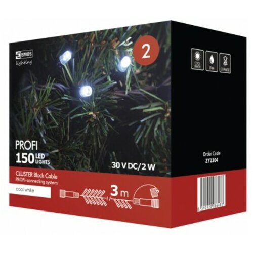 Emos lighting EMOS LIGHTING 150 led veriga brez napajalnika Profi 3m IO44 CW ZY2304 Slike