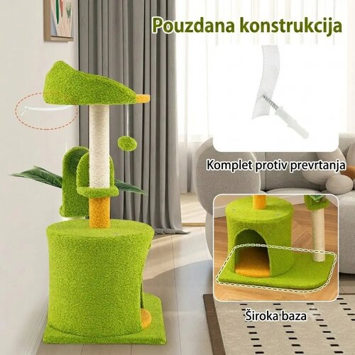  Maca Panama kućica i grebalica 79cm Slike