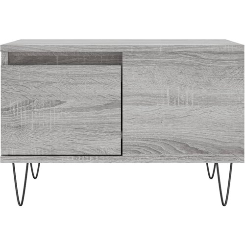  Stolić za kavu siva boja hrasta 55x55x36,5 cm konstruirano drvo Slike