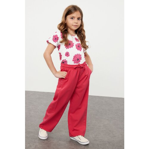 Trendyol Girl&amp;#039;s Fuchsia Denim Trousers Jean Slike