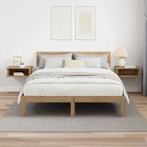  Noćni ormarić 2 pcs Umjetnički hrast 40 x 31 x 15 cm Slike
