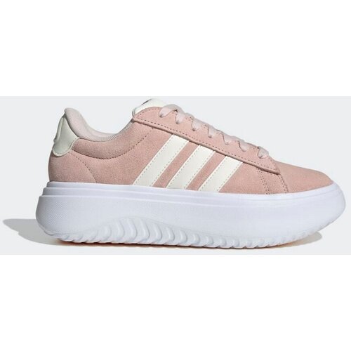 Adidas Ženske patike Grand Court Platform Suede, Svetloroze Cene