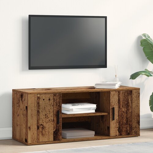 vidaXL TV omarica Stari les MDF Srednji Rustikalen TV regal Pravokoten Cene