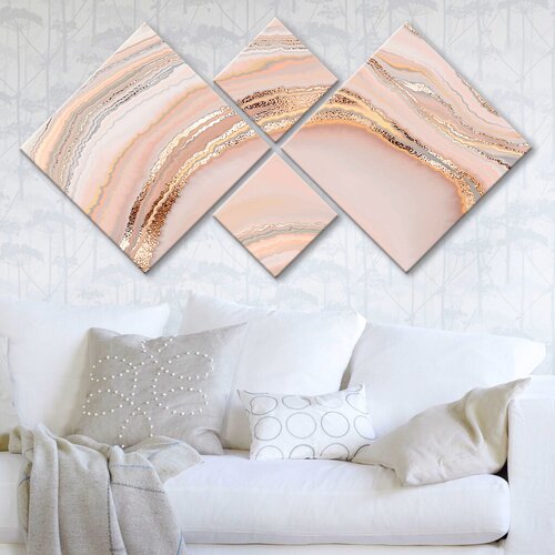 Wallity slika 4MDF1824275072, 60x115 cm, 4 dela Cene