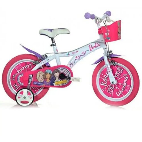 Dino Bikes Barbie ružičasto-bijeli dječji bicikl u veličini 12 - bicikl Cijene