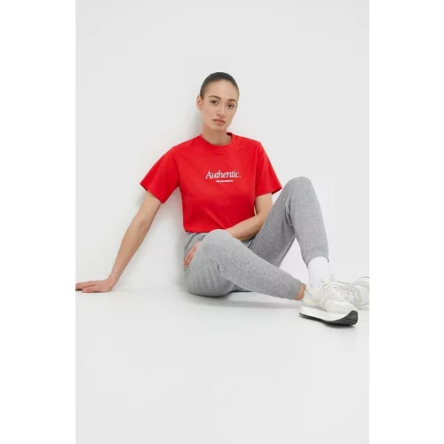 New Balance Pamučna majica boja: crvena