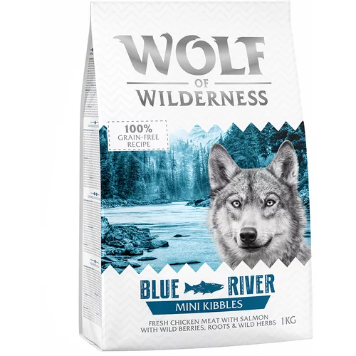 Wolf of Wilderness "Blue River" - losos - NOVO: 1 kg Adult MINI