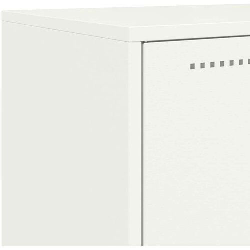 vidaXL Komoda bijela 68,5 x 38,5 x 123,5 cm čelična Cene
