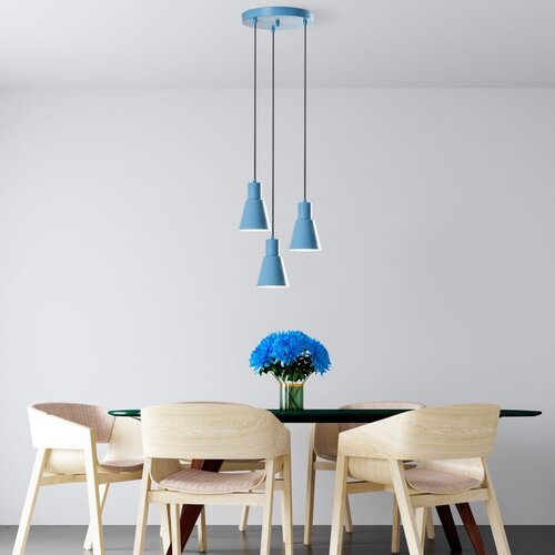 Opviq Luster Konikkem-6357-3, 75-114cm, 40 cm, 3xE27, Plava Cene