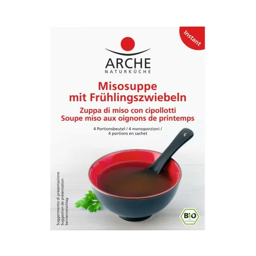 Arche Naturküche bio miso juha z mlado čebulo