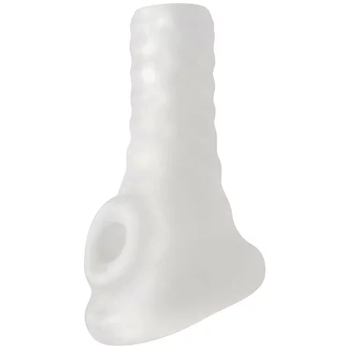 PerfectFIT Breeder - odprt ovoj za penis (10 cm) - mlečno bela