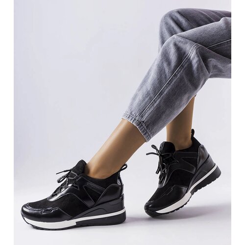 Gemre Black wedge sneakers Vinceza Cene