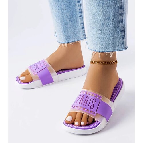  Purple rubber flip-flops Paris Cene