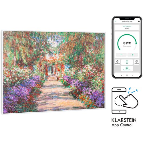 Klarstein Wonderwall Air Art Smart, infracrveni grijač, 80 x 60 cm, 500 W, vrtna staza Cijene