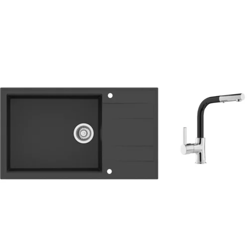 Sink Solution Set BILBAO (črna), (20511892)